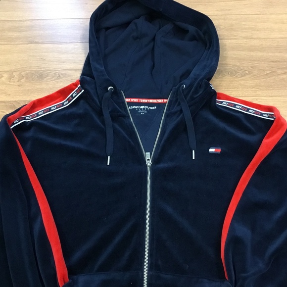 Tommy Hilfiger Sport Velour Hoodie 2x large - Picture 1 of 10